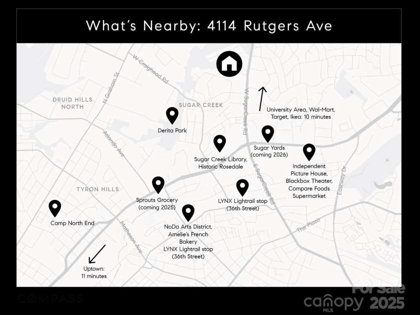 4114 Rutgers Avenue, Charlotte, NC 28206.  MLS# CAR4233016, YatesRealty ID 11341. 