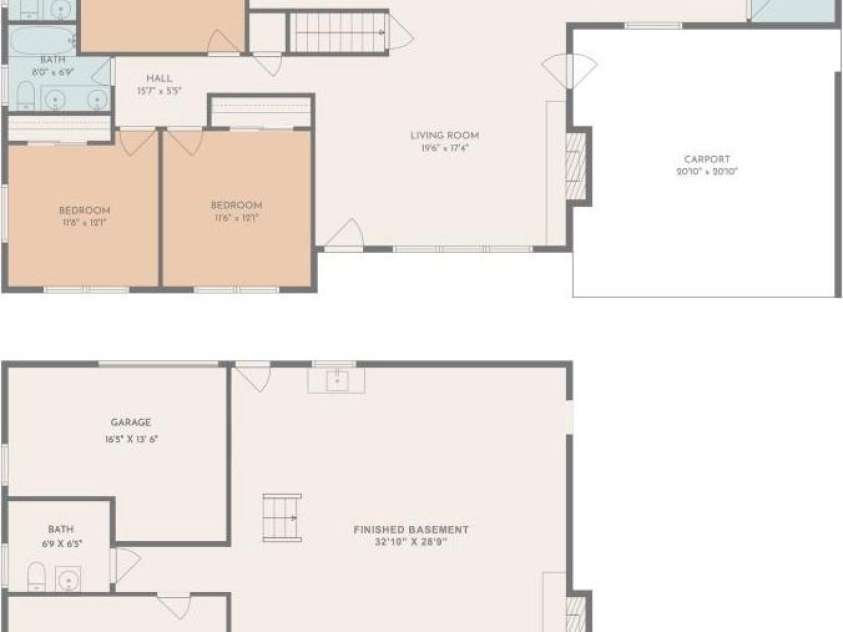 624 Flicker Street, Concord, NC 28027.  MLS# CAR4363583, YatesRealty ID 11360. Floor Plan