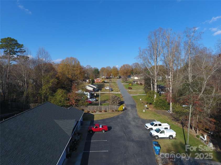 194 Jay Drive, Taylorsville, NC 28681.  MLS# CAR4204128, YatesRealty ID 11366. Aerial View from above Parking Area