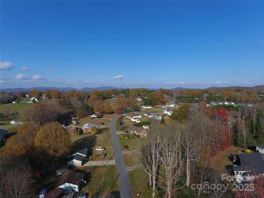 194 Jay Drive, Taylorsville, NC 28681.  MLS# CAR4204128, YatesRealty ID 11366. Aerial View from above Parking Area