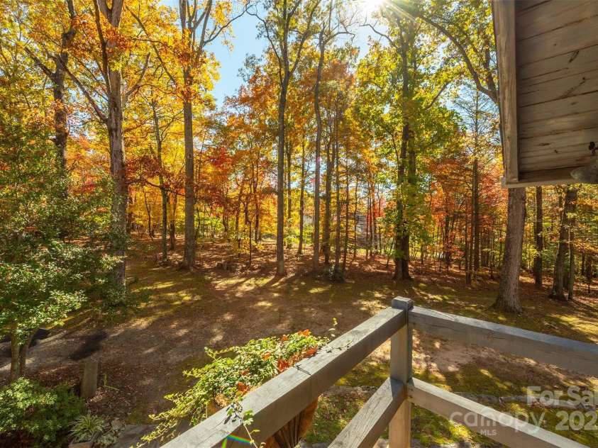 102 Weaver Mill Road, Columbus, NC 28722.  MLS# CAR4211548, YatesRealty ID 1137. A view of the property from the second floor balcony.