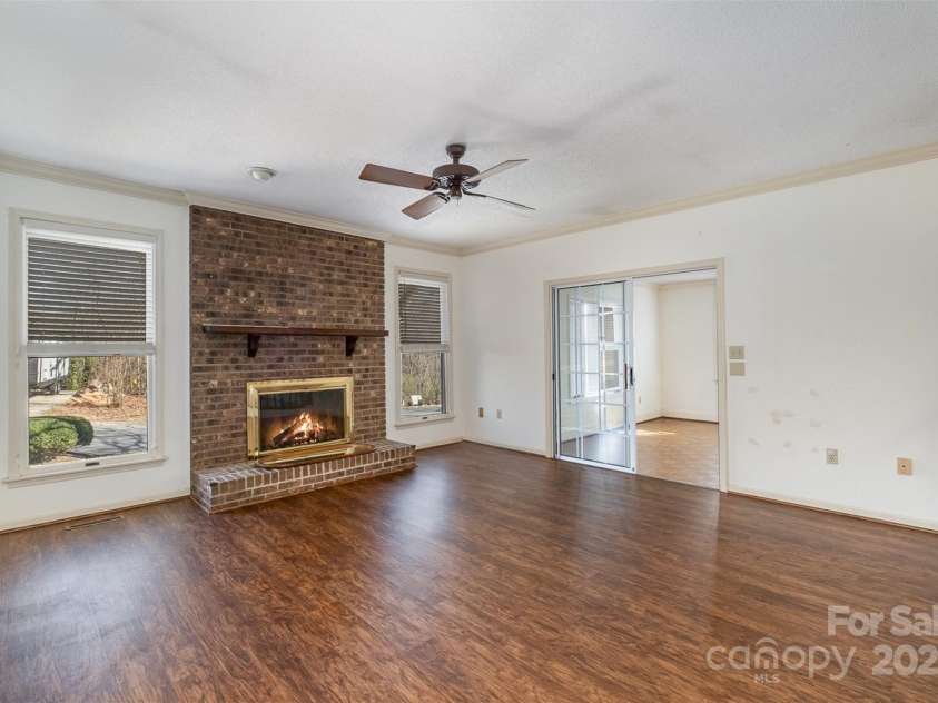 457 Birchwood Trail, Concord, NC 28025.  MLS# CAR4223374, YatesRealty ID 11376. Fire in fireplace is photoshopped