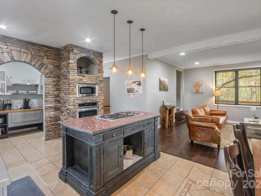 94 Davey Crockett Road, Fairview, NC 28730.  MLS# CAR4310188, YatesRealty ID 11377. Chef's Kitchen with Butler's Pantry