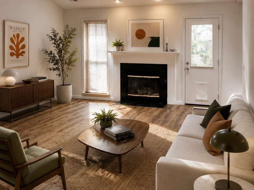 396 Glensprings Drive, Fletcher, NC 28732.  MLS# CAR4312121, YatesRealty ID 11382. Virtually staged