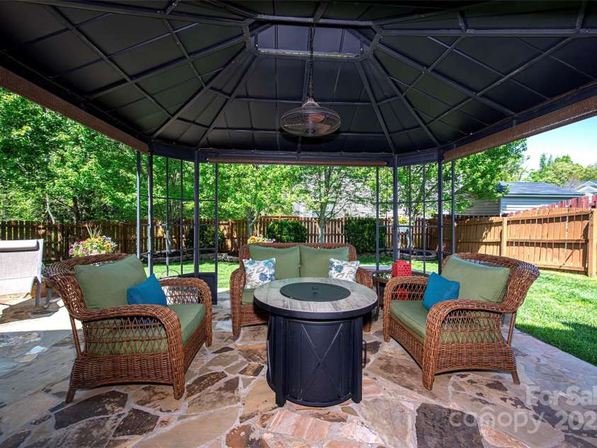 739 Ivy Trail Way, Fort Mill, SC 29715.  MLS# CAR4245330, YatesRealty ID 11431. Rear Patio