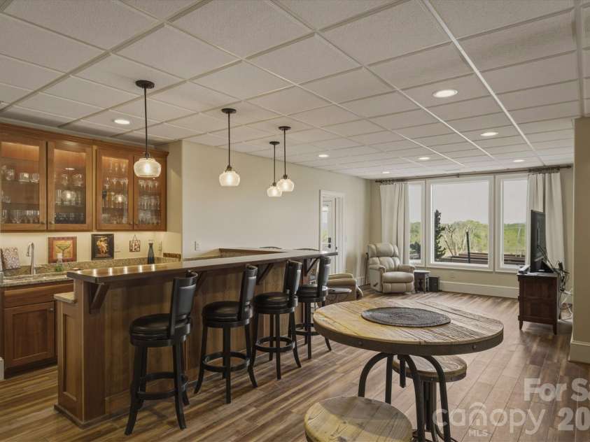 1638 Johns Ridge Parkway, Lenoir, NC 28645.  MLS# CAR4365169, YatesRealty ID 11432. Finished Basement Bar Area