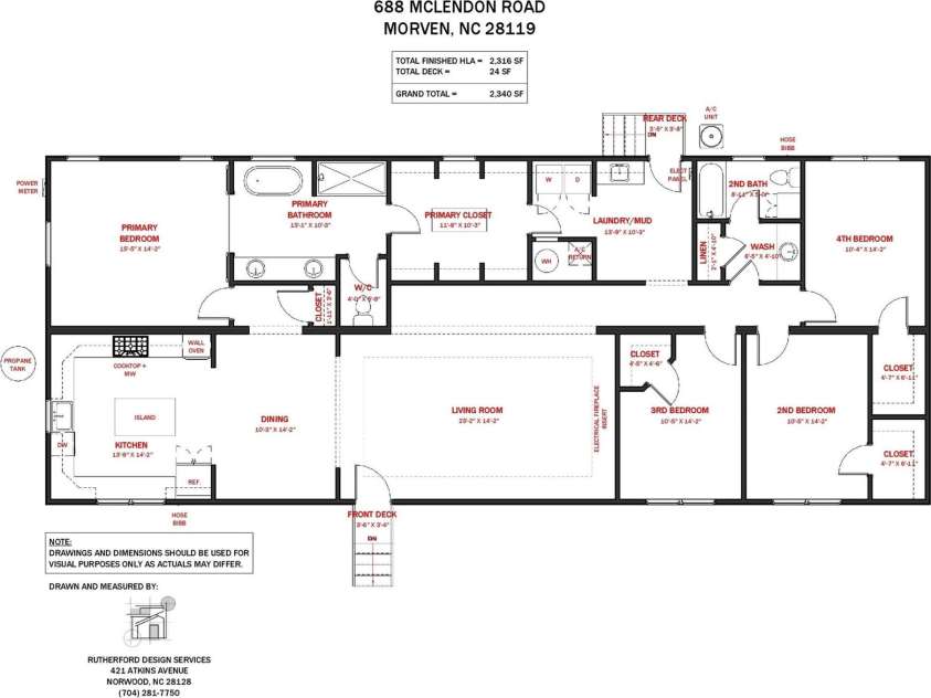 812 Mclendon Road, Morven, NC 28119.  MLS# CAR4409033, YatesRealty ID 11434. 