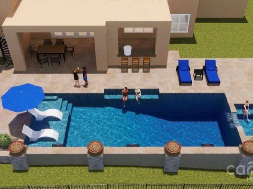 16744 Ashton Oaks Drive, Charlotte, NC 28278.  MLS# CAR4234987, YatesRealty ID 11439. Pool rendition design #1