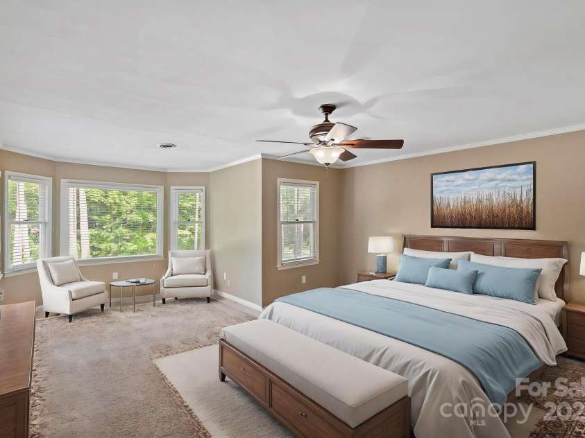 836 Meadowlark Drive, Rock Hill, SC 29732.  MLS# CAR4250285, YatesRealty ID 11471. Primary bedroom upstairs (virtually staged)
