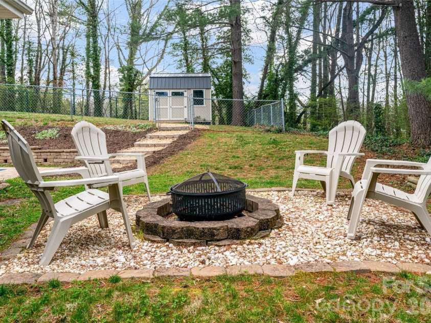 20 Pinehurst Road, Asheville, NC 28805.  MLS# CAR4365209, YatesRealty ID 11473. Fire pit