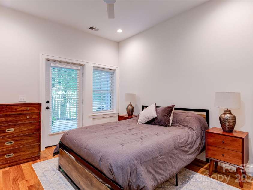 12 Waverly Road, Asheville, NC 28803.  MLS# CAR4256160, YatesRealty ID 11477. BR 2 with walk out patio, hardwood floors