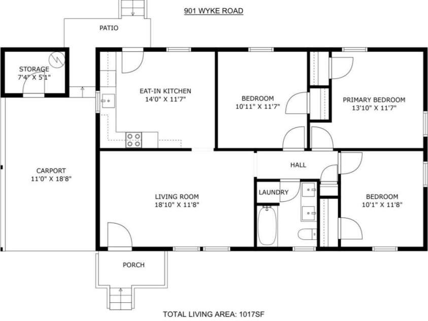901 Wyke Road, Shelby, NC 28150.  MLS# CAR4219638, YatesRealty ID 11482. 