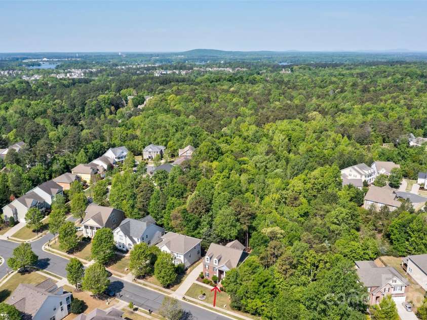 9810 Daufuskie Drive, Charlotte, NC 28278.  MLS# CAR4247189, YatesRealty ID 11486. A view from above