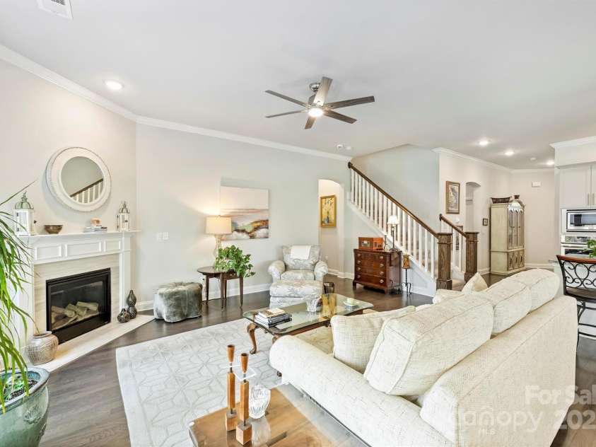 10378 Ambercrest Court, Huntersville, NC 28078.  MLS# CAR4245929, YatesRealty ID 11487. Fireplace in Greatroom