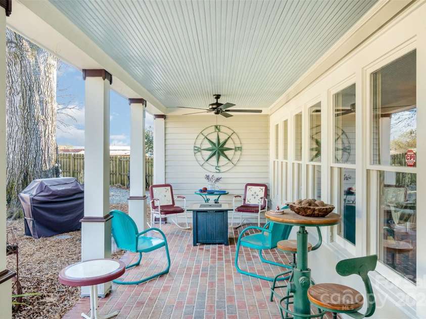 318 Elm Street, Marshville, NC 28103.  MLS# CAR4205783, YatesRealty ID 11490. Rear Porch