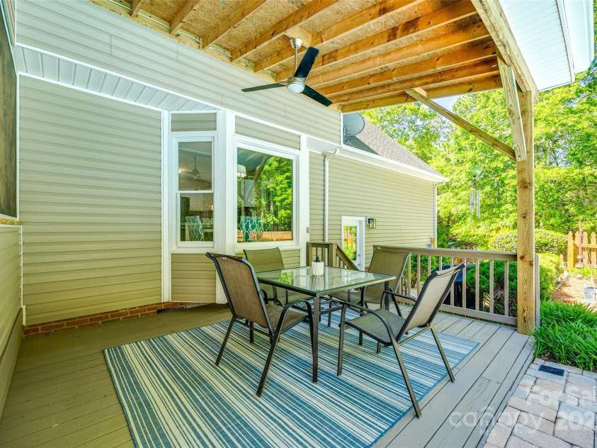 1355 Woodrun Court, Rock Hill, SC 29732.  MLS# CAR4256126, YatesRealty ID 11497. Covered Deck besides Screened in Porch