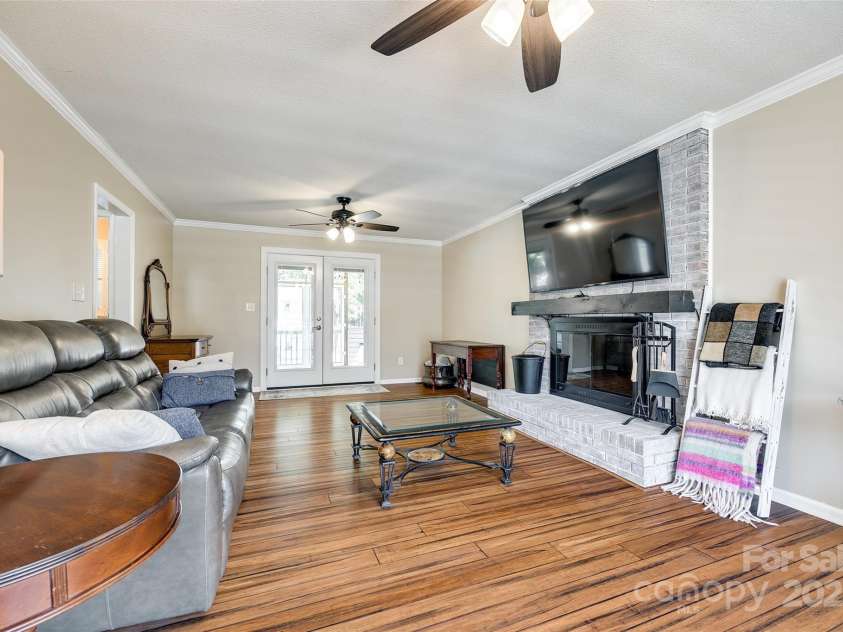 1355 Woodrun Court, Rock Hill, SC 29732.  MLS# CAR4256126, YatesRealty ID 11497. Living Room w/Wood Burning FP