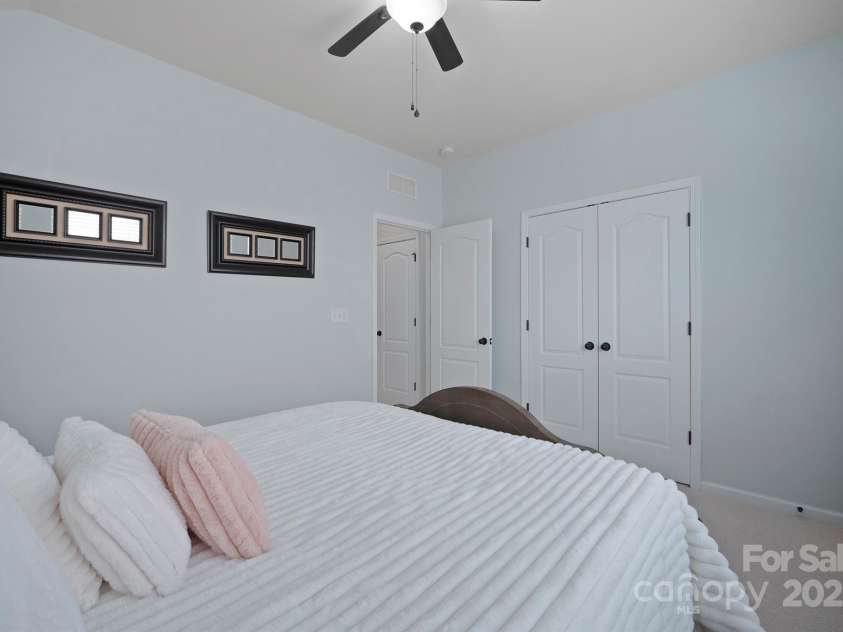 13115 Union Square Drive, Huntersville, NC 28078.  MLS# CAR4247415, YatesRealty ID 11499. Bedroom 3 upstairs with nice large closet