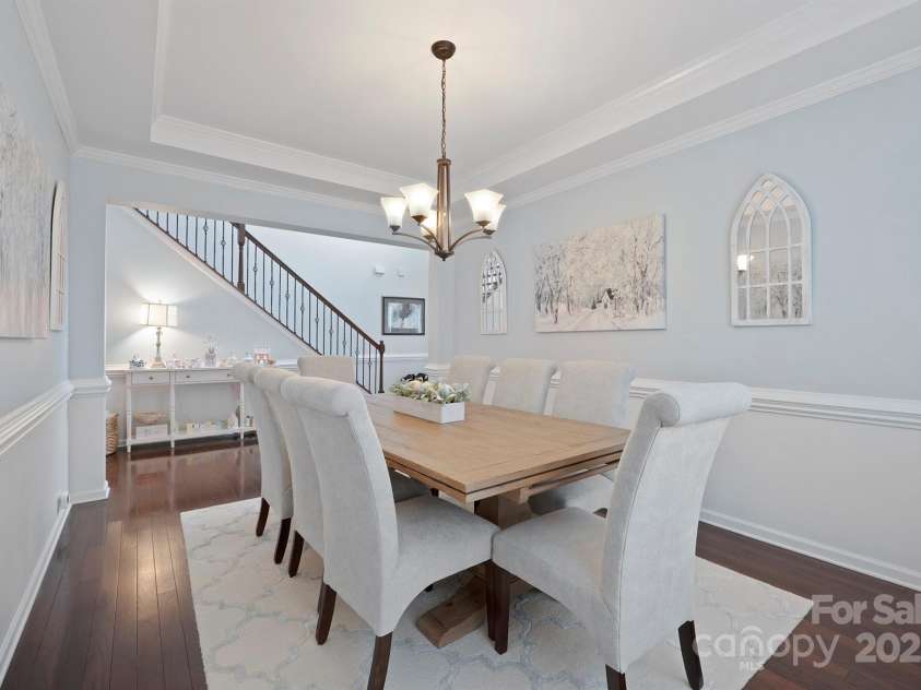 13115 Union Square Drive, Huntersville, NC 28078.  MLS# CAR4247415, YatesRealty ID 11499. Dining room toward your foyer