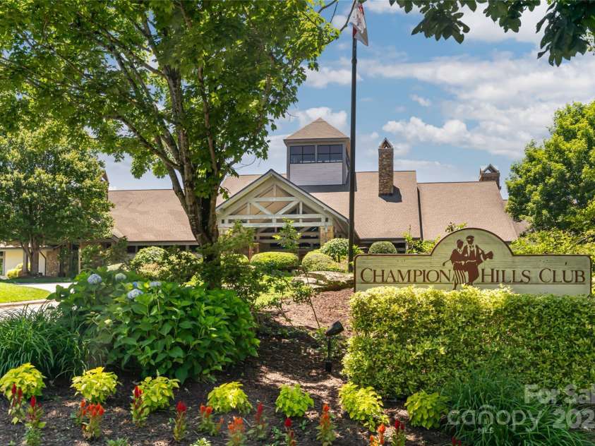 57 Old Hickory Trail, Hendersonville, NC 28739.  MLS# CAR4150896, YatesRealty ID 115. Champion Hills Clubhouse