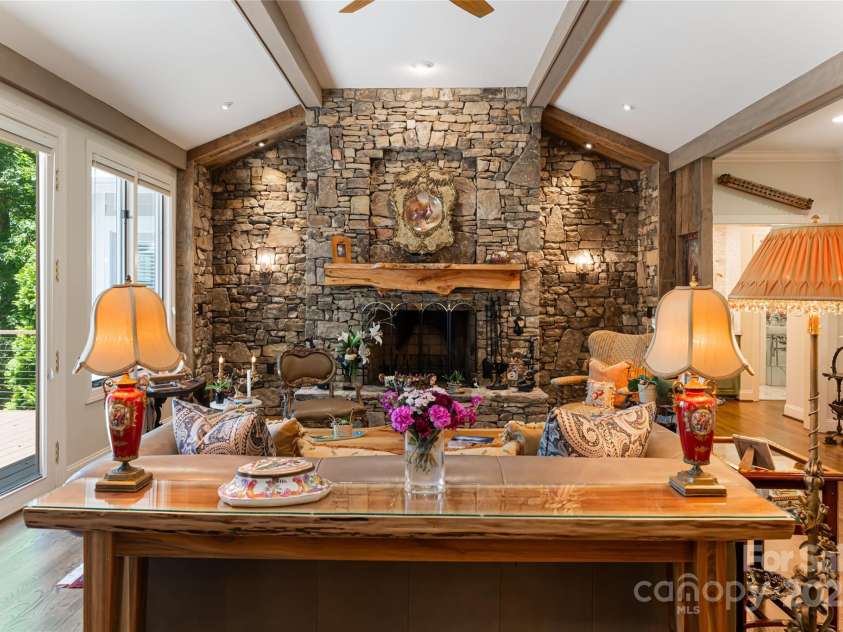 57 Old Hickory Trail, Hendersonville, NC 28739.  MLS# CAR4150896, YatesRealty ID 115. One of two fireplaces