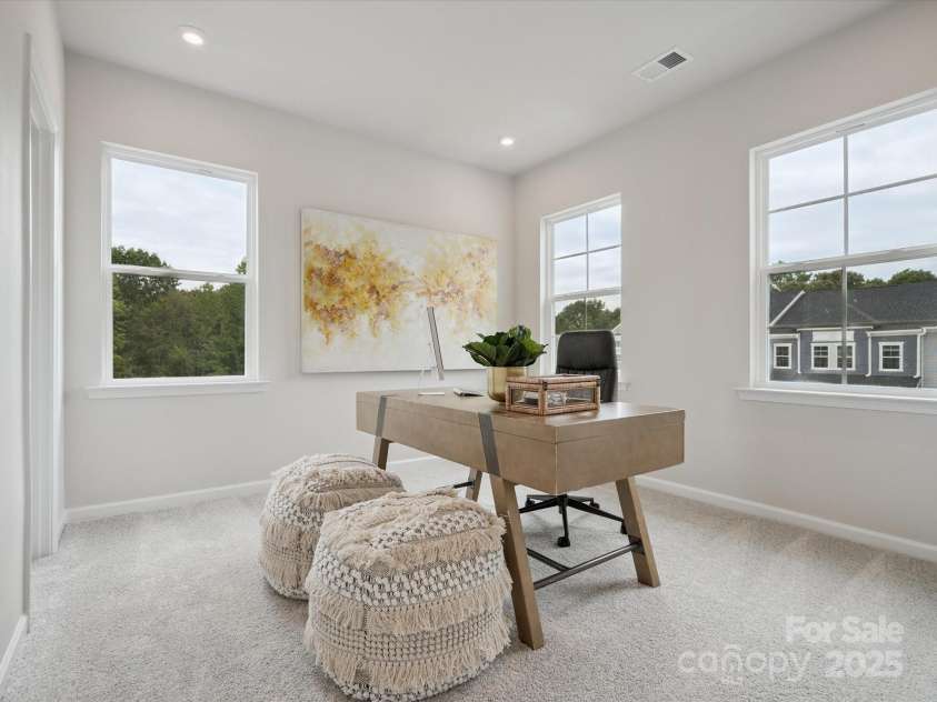 619 Webster Lane, Cramerton, NC 28032.  MLS# CAR4322006, YatesRealty ID 1150. Secondary Bedroom or Home Office.  *Model Photos | Actual Finishes, Structural Selections, and Orientation May Vary.