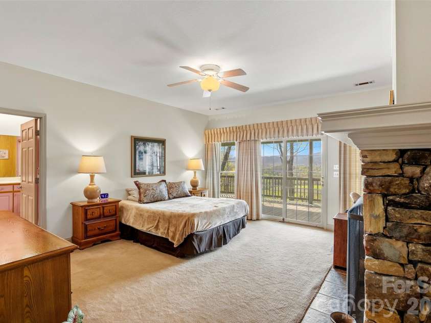 1244 Windover Drive, Brevard, NC 28712.  MLS# CAR4367852, YatesRealty ID 11508. Primary Bedroom