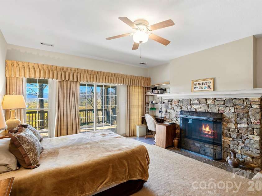 1244 Windover Drive, Brevard, NC 28712.  MLS# CAR4367852, YatesRealty ID 11508. Primary Bedroom