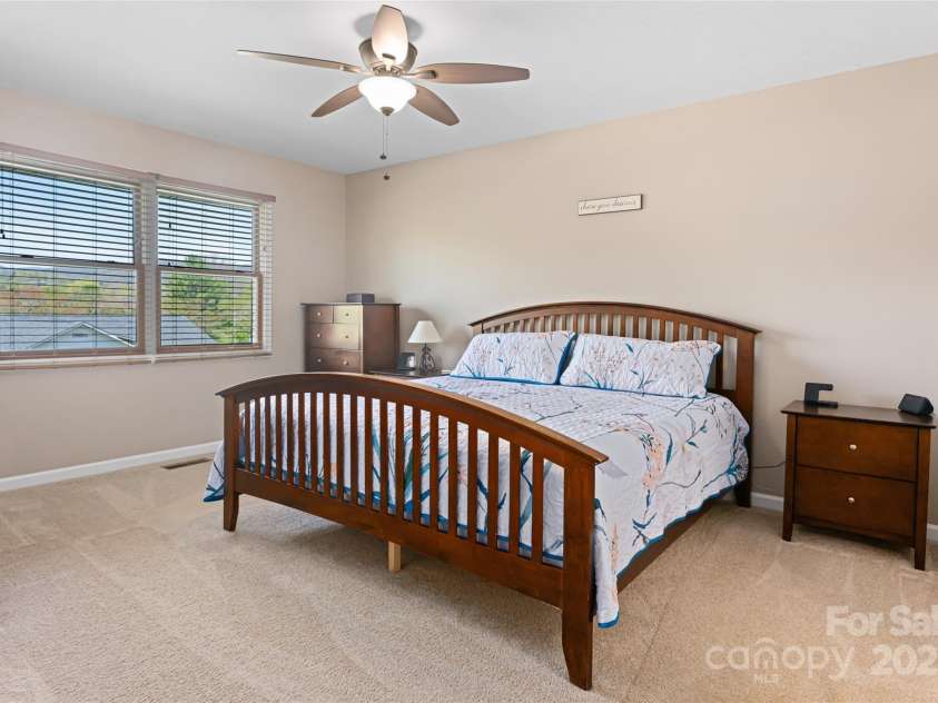 77 Roberts Ridge Drive, Etowah, NC 28729.  MLS# CAR4241039, YatesRealty ID 11510. Primary bedroom
