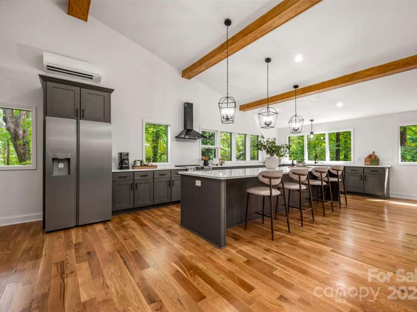160 Lasae Lane, Tryon, NC 28782.  MLS# CAR4308669, YatesRealty ID 11520. Upstairs Kitchen