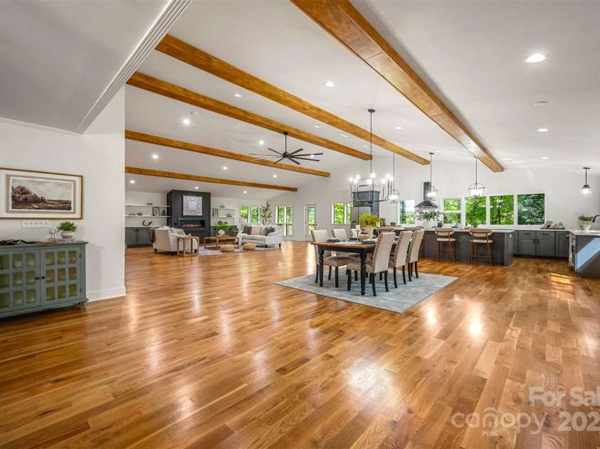 160 Lasae Lane, Tryon, NC 28782.  MLS# CAR4308669, YatesRealty ID 11520. Upstairs Living/Kitchen Area