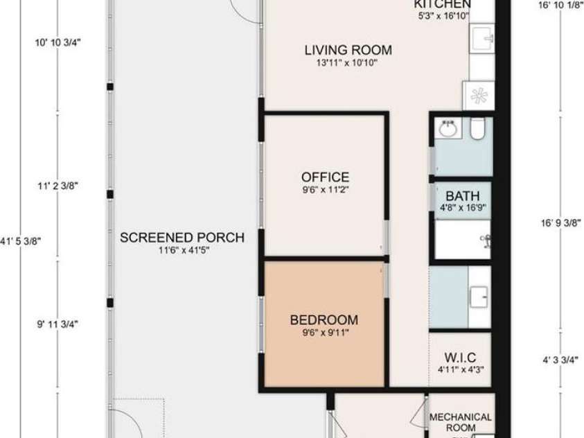 80 Hemlock Circle, Black Mountain, NC 28711.  MLS# CAR4367338, YatesRealty ID 11528. Lower Level Floorplan