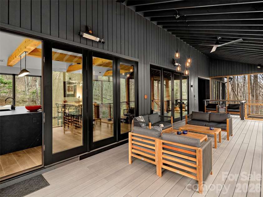 80 Hemlock Circle, Black Mountain, NC 28711.  MLS# CAR4367338, YatesRealty ID 11528. Screened in and heated upstairs deck