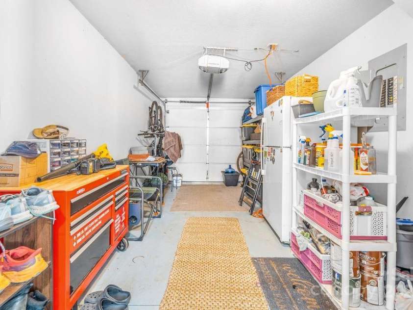 41 Lanceford Circle, Fletcher, NC 28732.  MLS# CAR4252559, YatesRealty ID 11531. Plenty of storage in the 1 car garage