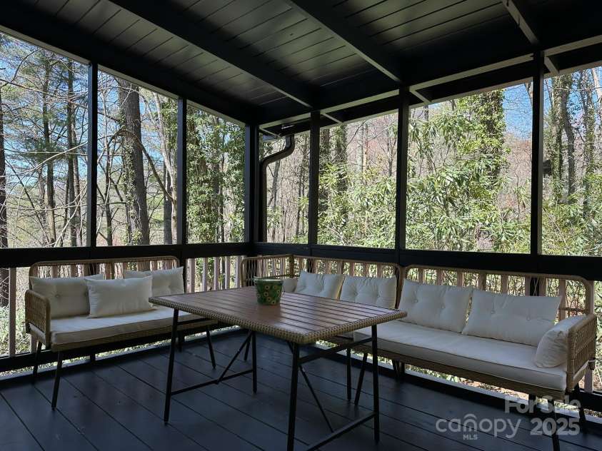 17 Village Way, Sapphire, NC 28774.  MLS# CAR4256593, YatesRealty ID 11545. Covered Porch Entry