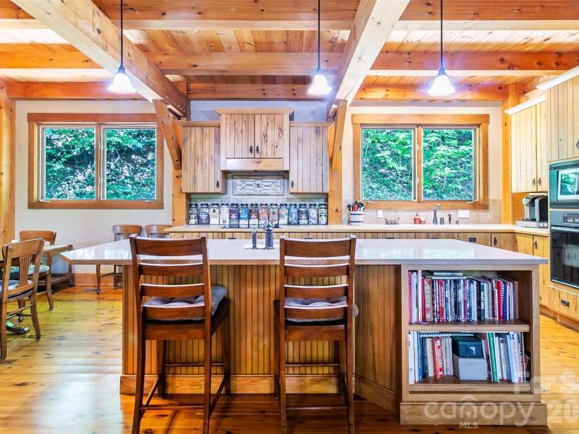 58 Great Aspen Way, Black Mountain, NC 28711.  MLS# CAR4366858, YatesRealty ID 11545. Here's another look at this beautiful kitchen. Plenty of room for cookbooks, small appliances, or even barware.