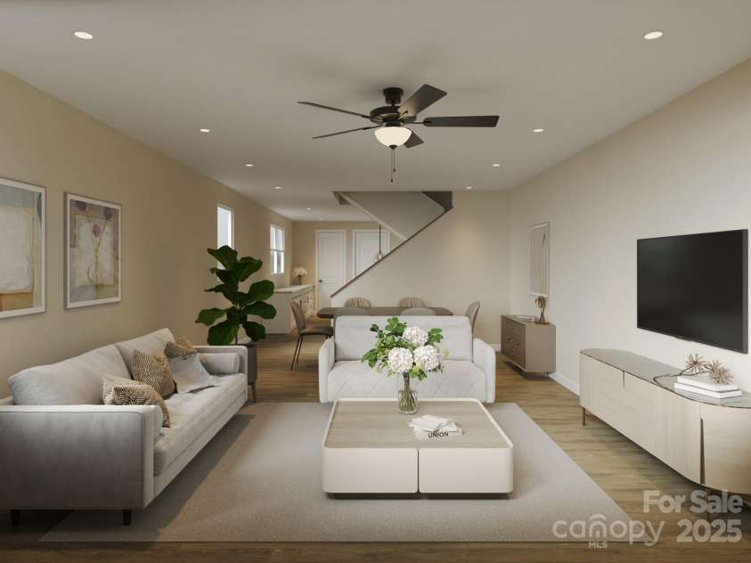 2436 Arty Avenue, Charlotte, NC 28208.  MLS# CAR4237601, YatesRealty ID 11551. Living Area. Rendering for Representational Purposes Only