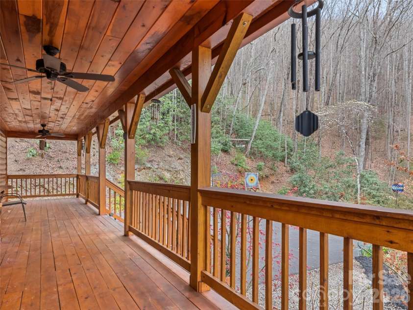 693 High Splendor Road, Robbinsville, NC 28771.  MLS# CAR4362499, YatesRealty ID 11558. Front Porch with Private Range