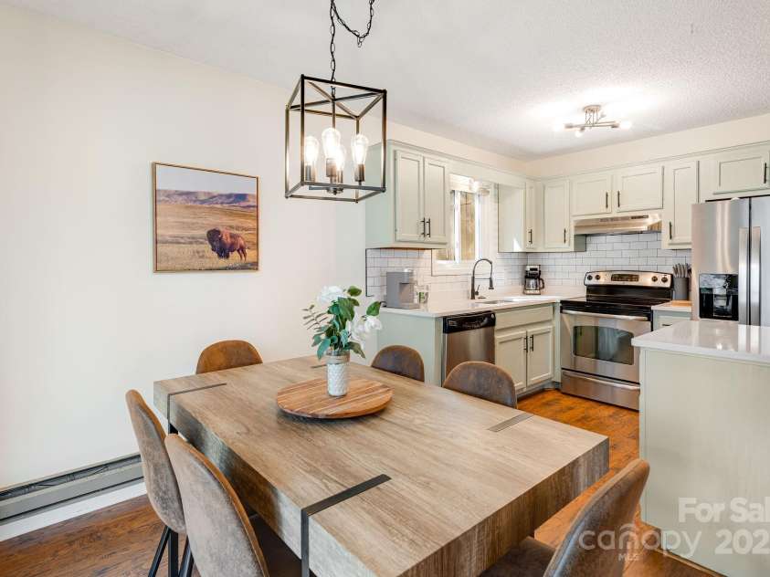 21 Susan Drive, Maggie Valley, NC 28751.  MLS# CAR4241989, YatesRealty ID 11582. Dining Space