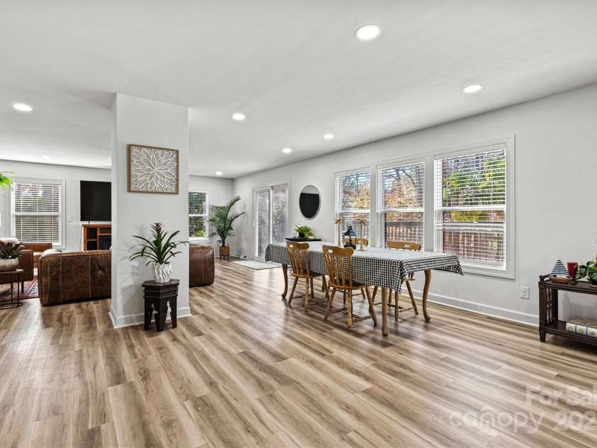 3995 Burton Lane, Denver, NC 28037.  MLS# CAR4219369, YatesRealty ID 11586. Kitchen, dining area and great room, open concept perfect for friends and family to gather