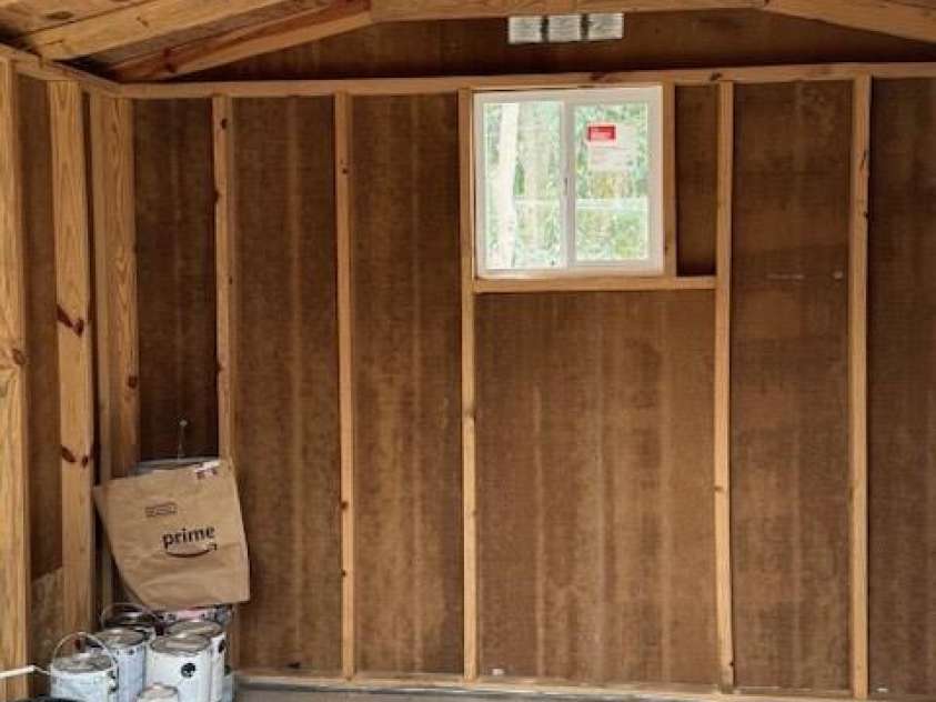 217 Lambert Road, Biscoe, NC 27209.  MLS# CAR4357654, YatesRealty ID 11588. Interior of shed #1