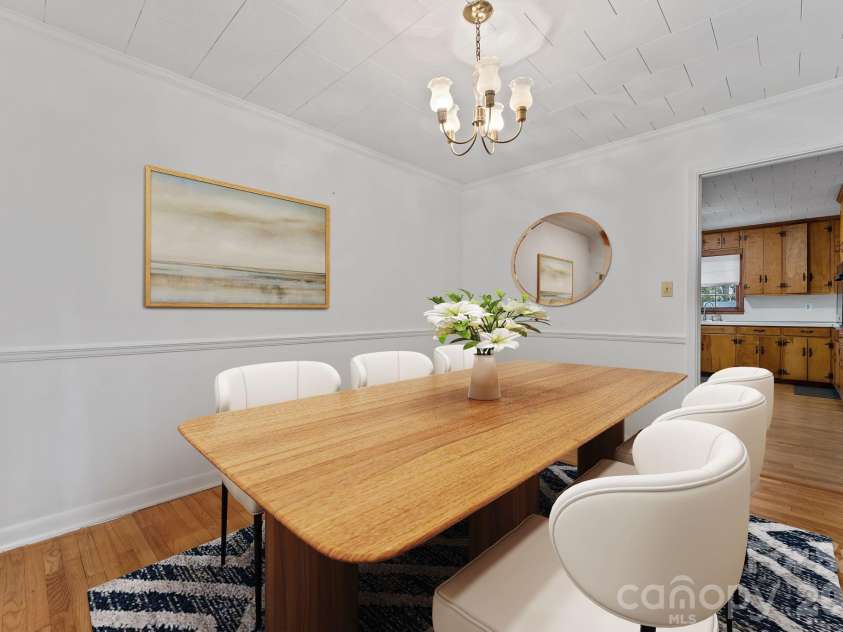 217 Lambert Road, Biscoe, NC 27209.  MLS# CAR4357654, YatesRealty ID 11588. Virtually Staged - Dining Room