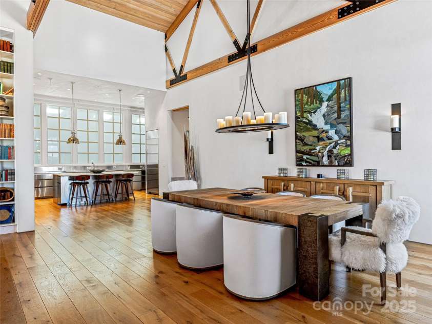 75 Broadway Street, Asheville, NC 28801.  MLS# CAR4219180, YatesRealty ID 11589. Dining room open to the kitchen and great room