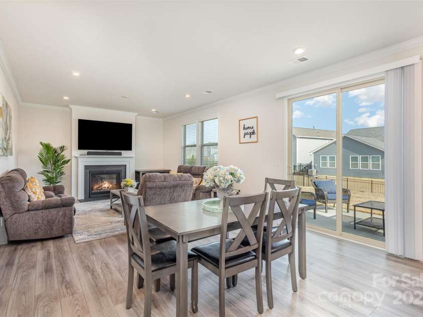 1111 Fairbrae Lane, Indian Trail, NC 28079.  MLS# CAR4220847, YatesRealty ID 11590. Dinning area