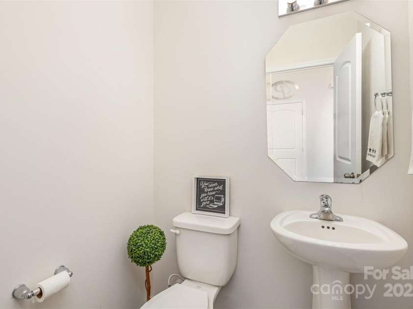 1111 Fairbrae Lane, Indian Trail, NC 28079.  MLS# CAR4220847, YatesRealty ID 11590. First floor half bath