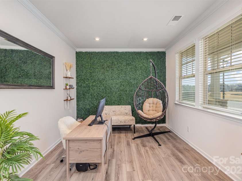 1111 Fairbrae Lane, Indian Trail, NC 28079.  MLS# CAR4220847, YatesRealty ID 11590. Front office/flex room