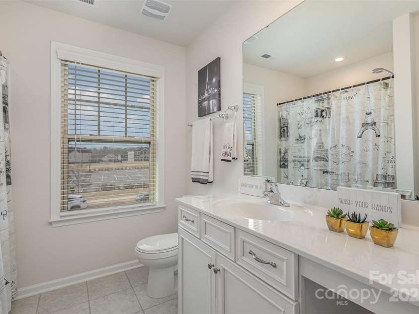 1111 Fairbrae Lane, Indian Trail, NC 28079.  MLS# CAR4220847, YatesRealty ID 11590. Second floor full bath