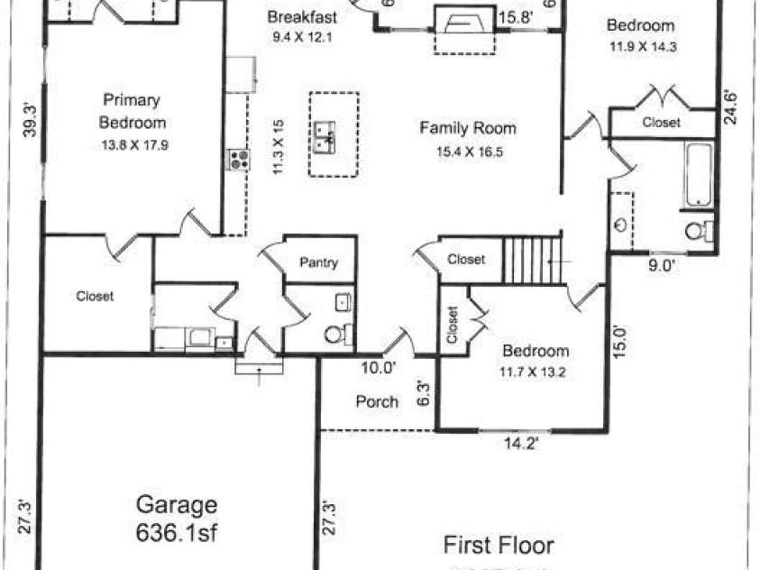 5172 Norway Road, Rock Hill, SC 29732.  MLS# CAR4242482, YatesRealty ID 11591. 1st floor layout