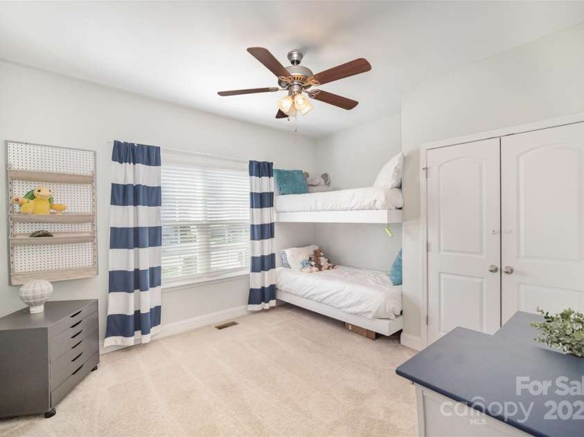 5172 Norway Road, Rock Hill, SC 29732.  MLS# CAR4242482, YatesRealty ID 11591. 3rd front bedroom with built in bunk beds