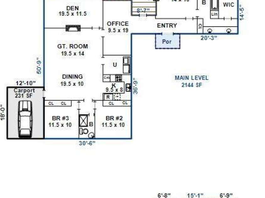 231 Cedar Lane, Brevard, NC 28712.  MLS# CAR4358033, YatesRealty ID 11596. Floor plan